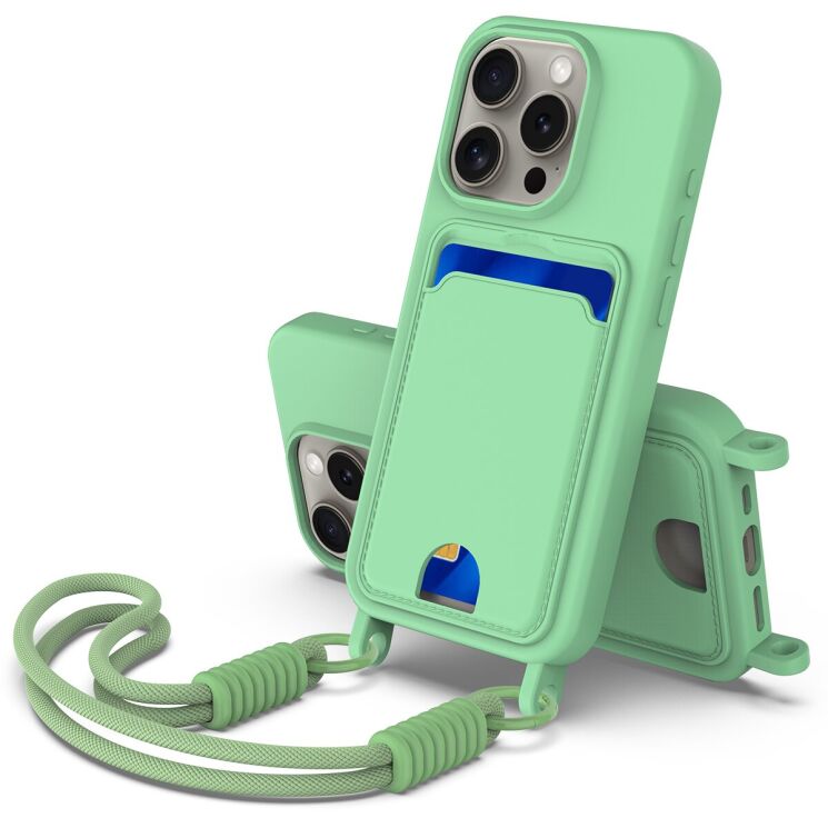 Захисний чохол Reframe Silicone Holder для Apple iPhone 12 / iPhone 12 Pro - Green: фото 1 з 7