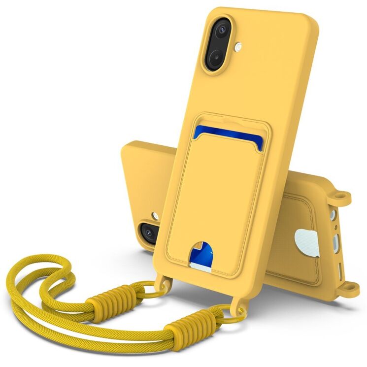 Захисний чохол Reframe Silicone Holder для Samsung Galaxy A07 (A075) - Yellow: фото 1 з 7