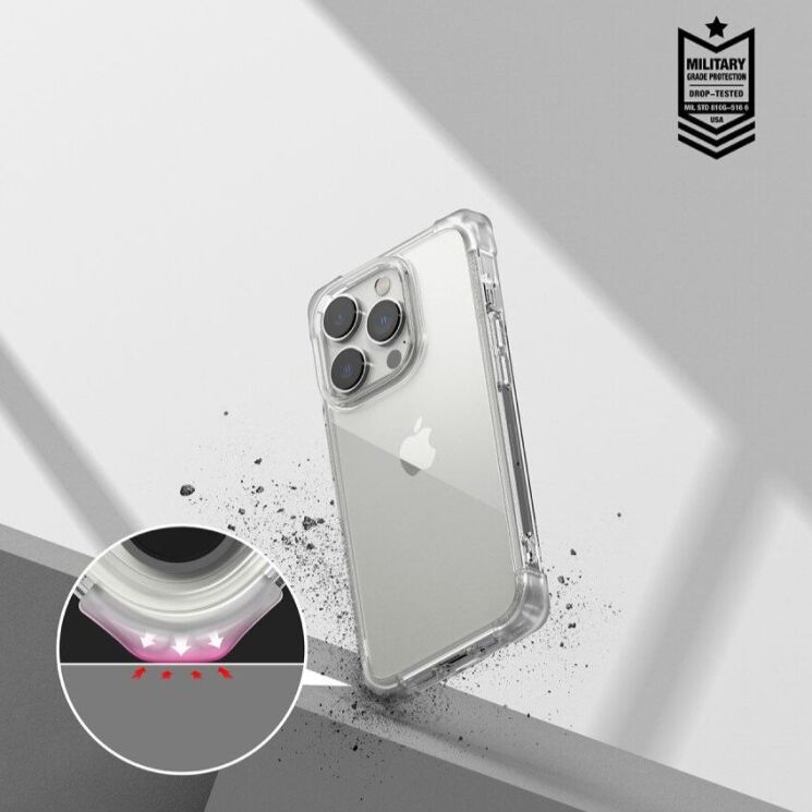 Защитный чехол Ringke Fusion для iPhone 14 Pro Max (8809881262468) - Crystal Clear: фото 5 из 6