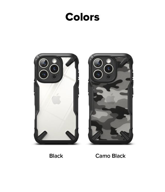 Защитный чехол Ringke Fusion X для iPhone 16 Pro Max (8809961789526) - Black: фото 13 из 13