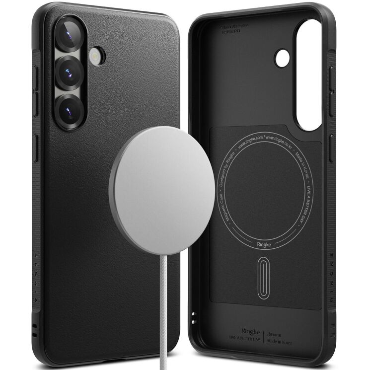 Защитный чехол Ringke Onyx Magnetic (FP) для Samsung Galaxy S25 Plus (S936) 8800274968769 - Black: фото 1 из 17
