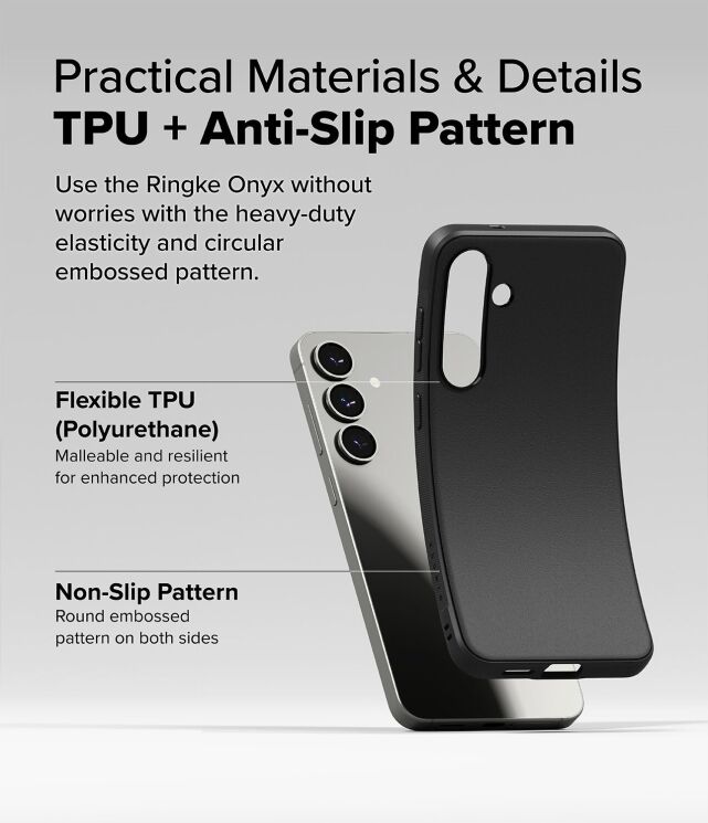 Защитный чехол Ringke Onyx Magnetic (FP) для Samsung Galaxy S25 Plus (S936) 8800274968769 - Black: фото 11 из 17