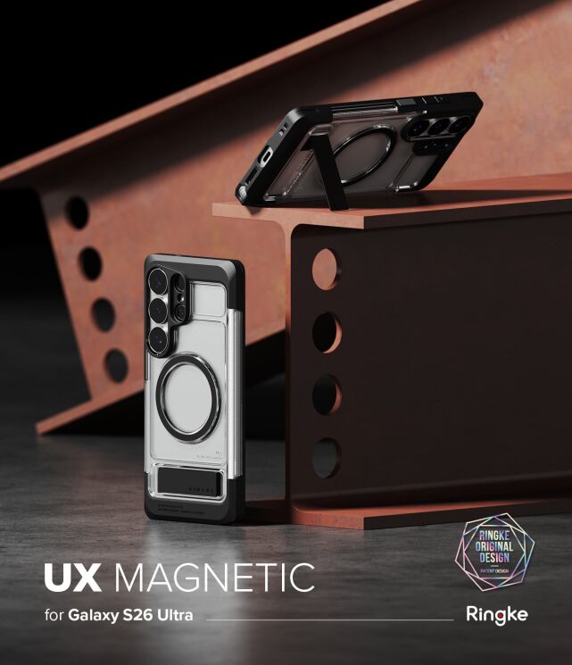 Защитный чехол Ringke UX Magnetic для Samsung Galaxy S26 Ultra (S948) 8800328814813 - Clear (406244B) Защитный чехол Ringke UX Magnetic для Samsung Galaxy S26 Ultra (S948) 8800328814813 - Clear: фото 6 из 21