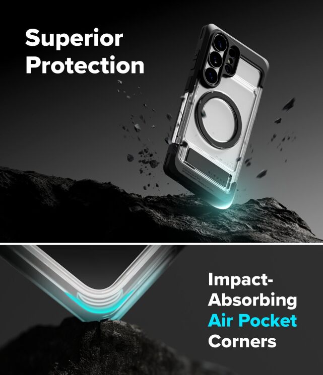 Защитный чехол Ringke UX Magnetic для Samsung Galaxy S26 Ultra (S948) 8800328814813 - Clear (406244B) Защитный чехол Ringke UX Magnetic для Samsung Galaxy S26 Ultra (S948) 8800328814813 - Clear: фото 12 из 21