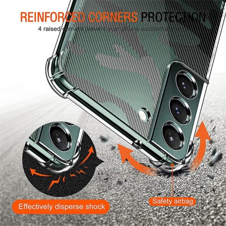 Защитный чехол RZANTS Camouflage Pattern для Samsung Galaxy S23 Plus (S916) - Transparent: фото 3 из 7