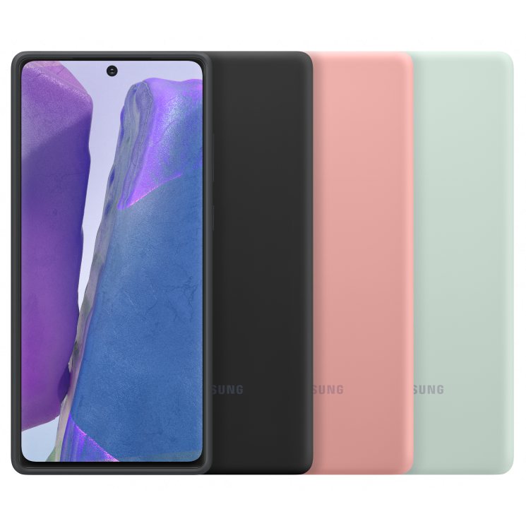 Захисний чохол Silicone Cover для Samsung Galaxy Note 20 (N980) EF-PN980TMEGRU - Mint: фото 5 з 5