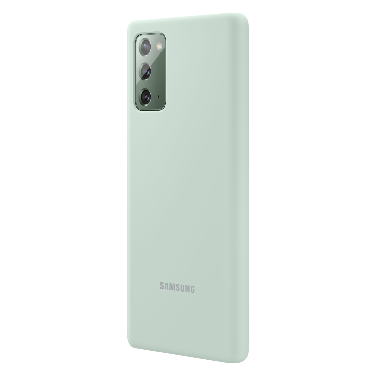 Захисний чохол Silicone Cover для Samsung Galaxy Note 20 (N980) EF-PN980TMEGRU - Mint: фото 2 з 5