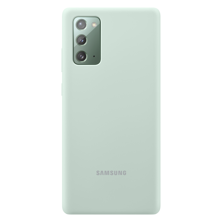 Захисний чохол Silicone Cover для Samsung Galaxy Note 20 (N980) EF-PN980TMEGRU - Mint: фото 1 з 5
