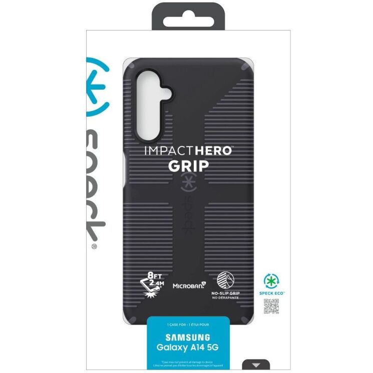 Защитный чехол Speck Impact Hero Grip для Samsung Galaxy A14 (А145) - Black: фото 6 из 6