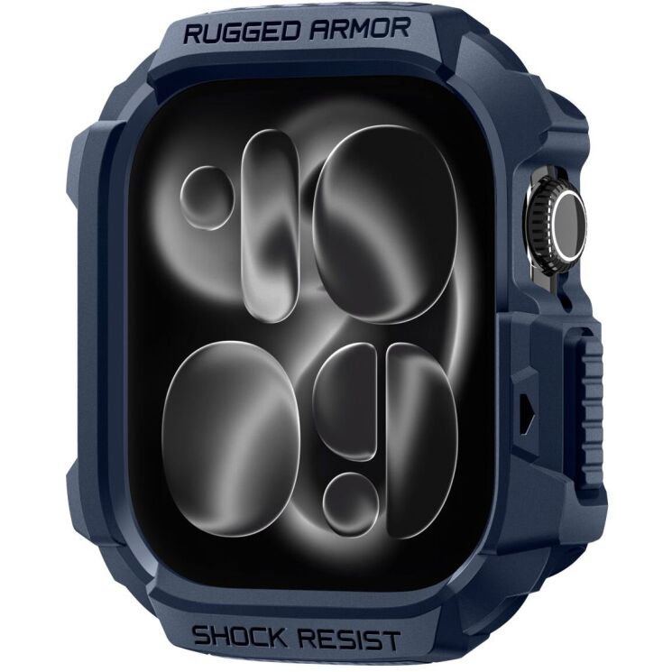 Захисний чохол Spigen Rugged Armor 2 для Apple Watch 10 / 11 42 mm (ACS10492) - Navy Blue: фото 3 з 16