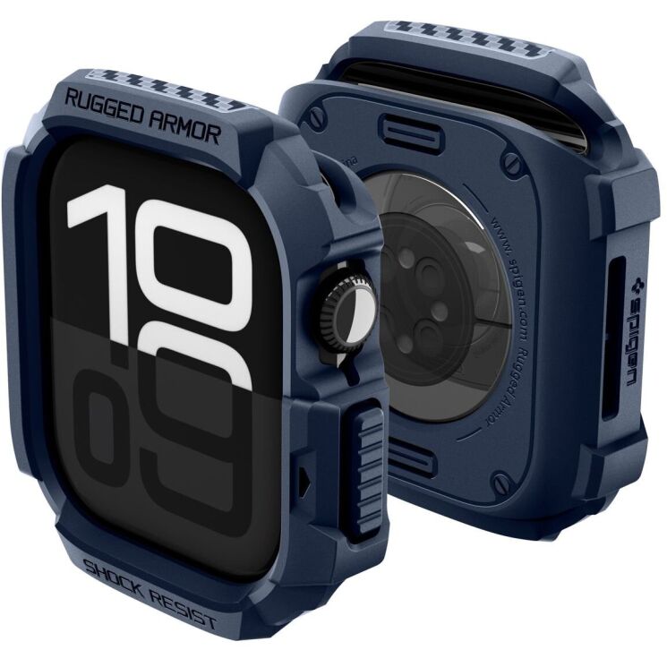 Захисний чохол Spigen Rugged Armor 2 для Apple Watch 10 / 11 42 mm (ACS10492) - Navy Blue: фото 2 з 16