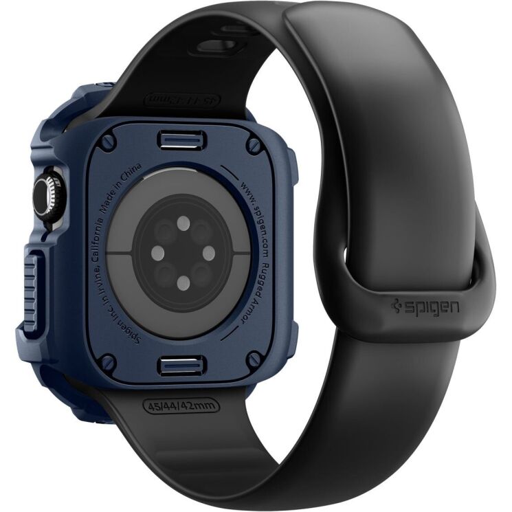 Захисний чохол Spigen Rugged Armor 2 для Apple Watch 10 / 11 42 mm (ACS10492) - Navy Blue: фото 6 з 16