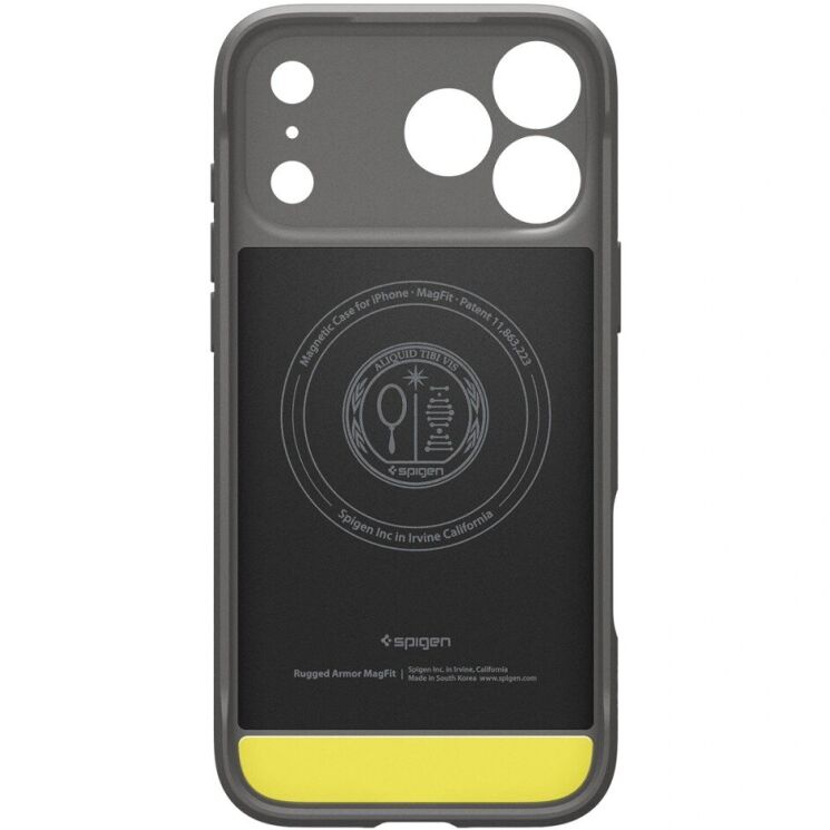 Защитный чехол Spigen Rugged Armor (MagFit) для iPhone 18 Pro Max (ACS12110) - Grey: фото 4 из 10