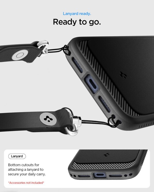 Защитный чехол Spigen Rugged Armor (MagFit) для iPhone 18 Pro Max (ACS12110) - Grey: фото 10 из 10