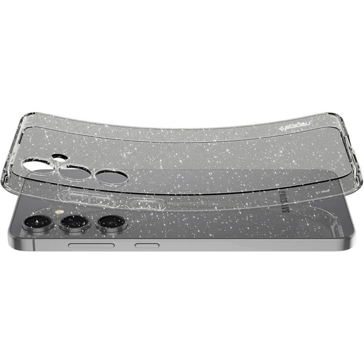 Защитный чехол Spigen (SGP) Liquid Crystal Glitter для Samsung Galaxy S24 FE (S721) ACS08617 - Crystal Quartz: фото 9 из 16