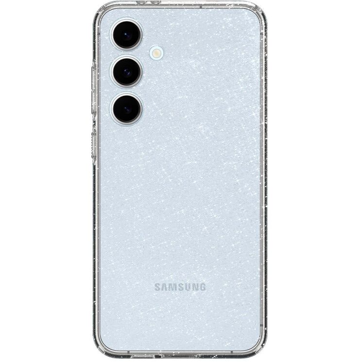 Защитный чехол Spigen (SGP) Liquid Crystal Glitter для Samsung Galaxy S24 FE (S721) ACS08617 - Crystal Quartz: фото 2 из 16