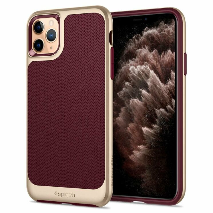 Защитный чехол Spigen (SGP) Neo Hybrid для iPhone 11 Pro Max - Burgundy: фото 1 из 5