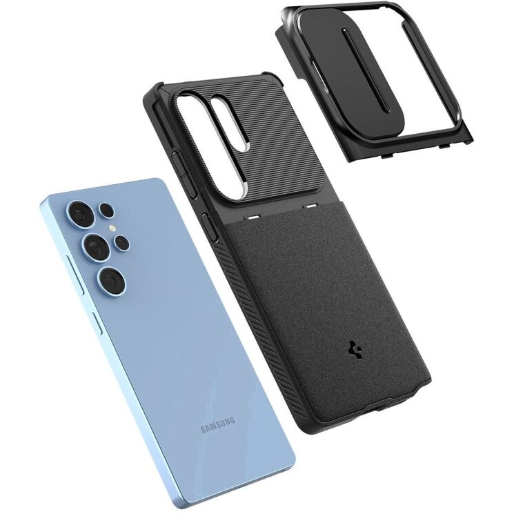 Защитный чехол Spigen (SGP) Optik Armor для Samsung Galaxy S25 Ultra (S938) ACS08969 - Black: фото 6 из 16