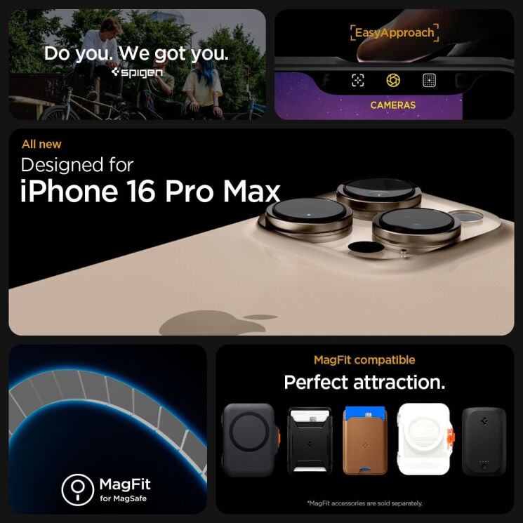 Захисний чохол Spigen (SGP) Rugged Armor (MagFit) для Apple iPhone 16 Pro Max - Matte Black: фото 8 з 13