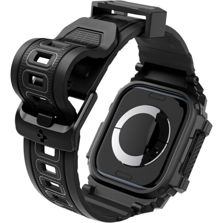 Захисний чохол Spigen (SGP) Rugged Armor Pro (FW) для Apple Watch 10 42 mm (ACS08591) - Matte Black: фото 9 з 16