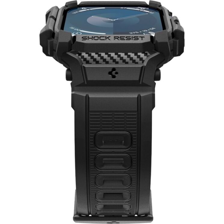 Захисний чохол Spigen (SGP) Rugged Armor Pro (FW) для Apple Watch 10 42 mm (ACS08591) - Matte Black: фото 3 з 16