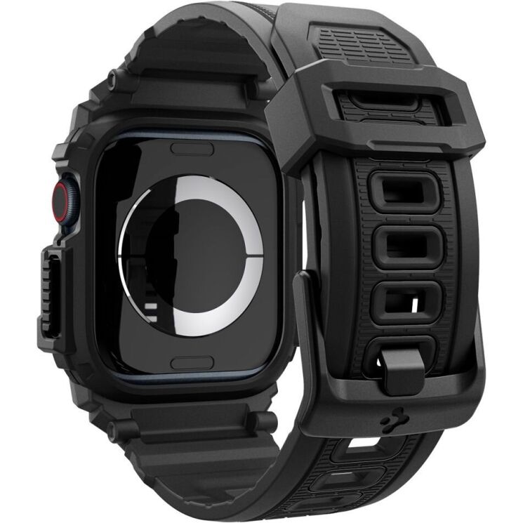 Захисний чохол Spigen (SGP) Rugged Armor Pro (FW) для Apple Watch 10 42 mm (ACS08591) - Matte Black: фото 5 з 16