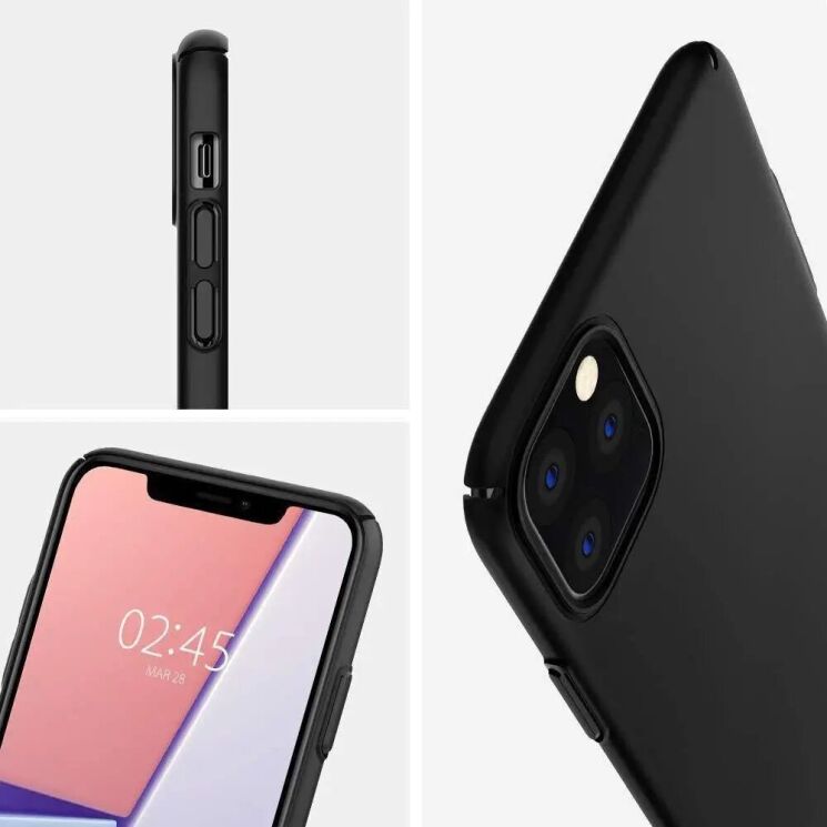 Защитный чехол Spigen (SGP) Thin Fit Air для Apple iPhone 11 Pro Max - Black: фото 8 из 8