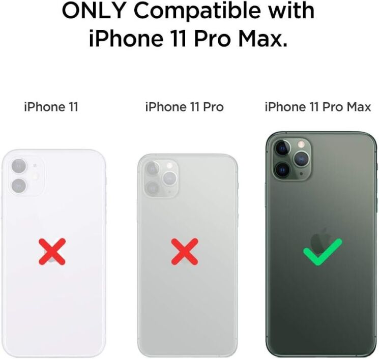 Защитный чехол Spigen (SGP) Thin Fit Air для Apple iPhone 11 Pro Max - Black: фото 4 из 8