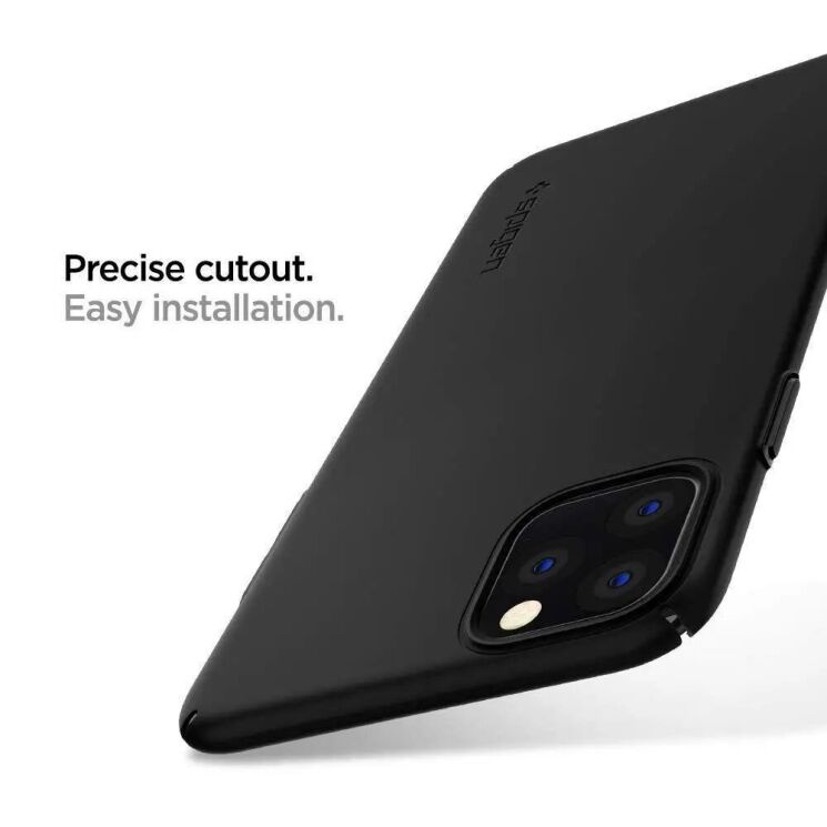 Защитный чехол Spigen (SGP) Thin Fit Air для Apple iPhone 11 Pro Max - Black: фото 5 из 8