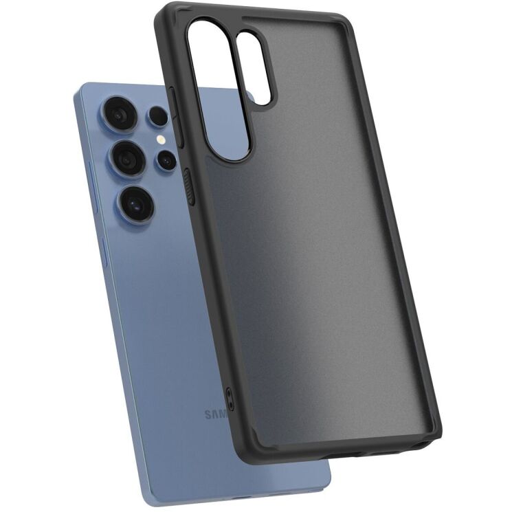 Защитный чехол Spigen (SGP) Ultra Hybrid для Samsung Galaxy S25 Ultra (S938) ACS08962 - Frost Black: фото 4 из 16