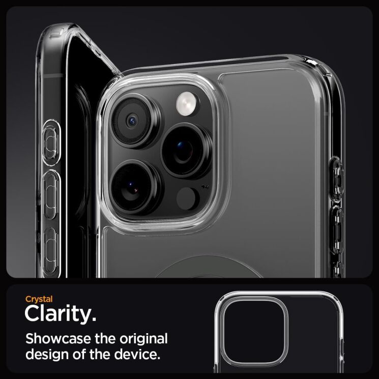 Захисний чохол Spigen (SGP) Ultra Hybrid (MagFit) для Apple iPhone 16 Pro Max - Graphite: фото 11 з 15