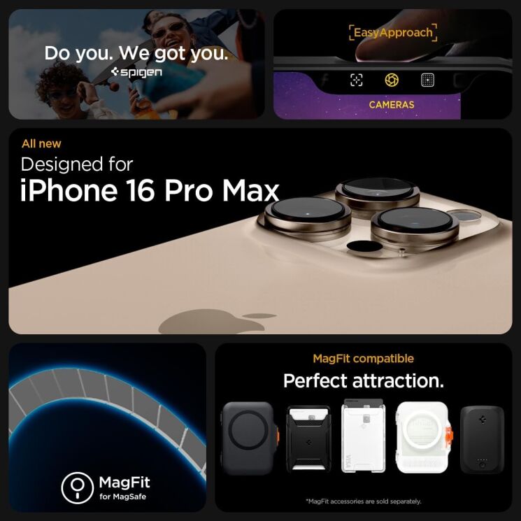 Захисний чохол Spigen (SGP) Ultra Hybrid (MagFit) для Apple iPhone 16 Pro Max - Graphite: фото 10 з 15