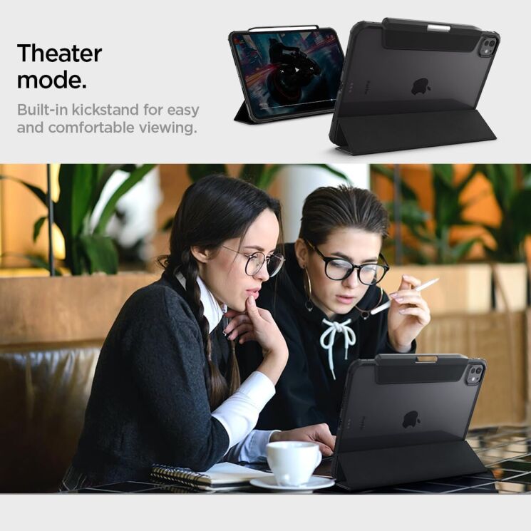 Защитный чехол Spigen (SGP) Ultra Hybrid Pro для Apple iPad Pro 11 (2024) - Black: фото 15 из 19