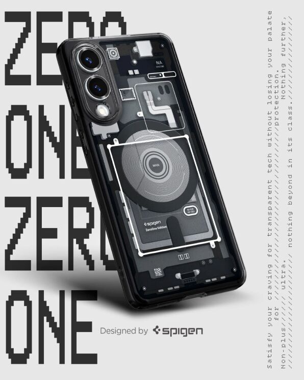 Защитный чехол Spigen (SGP) Ultra Hybrid Zero One (MagFit) для Samsung Galaxy S25 Edge (S937) ACS09415 - Black: фото 8 из 13