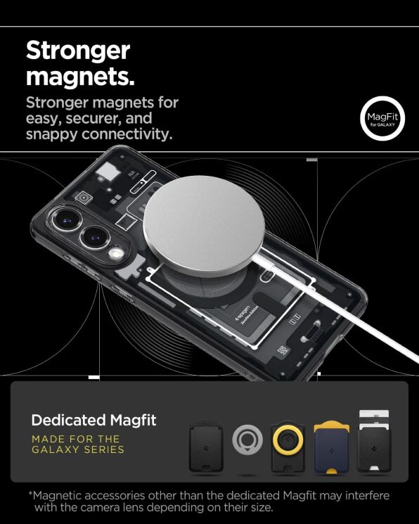 Защитный чехол Spigen (SGP) Ultra Hybrid Zero One (MagFit) для Samsung Galaxy S25 Edge (S937) ACS09415 - Black: фото 13 из 13