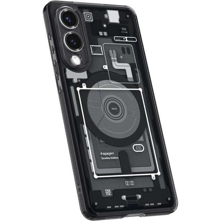 Защитный чехол Spigen (SGP) Ultra Hybrid Zero One (MagFit) для Samsung Galaxy S25 Edge (S937) ACS09415 - Black: фото 3 из 13