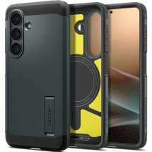 Защитный чехол Spigen Tough Armor (MagFit) для Samsung Galaxy S26 (S942) ACS10740 - Abyss Green: фото 1 из 13