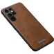 Защитный чехол SULADA Leather Case для Samsung Galaxy S22 Ultra - Brown (289936Z). Фото 1 из 6