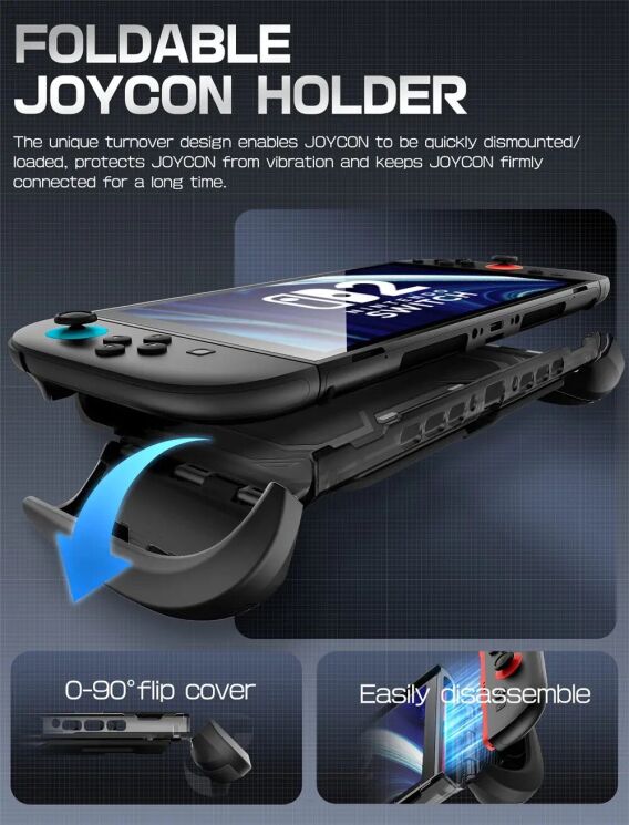 Захисний чохол Supcase Titan для Nintendo Switch 2 (843439157835) - Black: фото 9 з 9