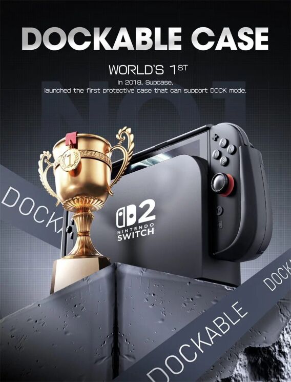 Захисний чохол Supcase Titan для Nintendo Switch 2 (843439157835) - Black: фото 6 з 9