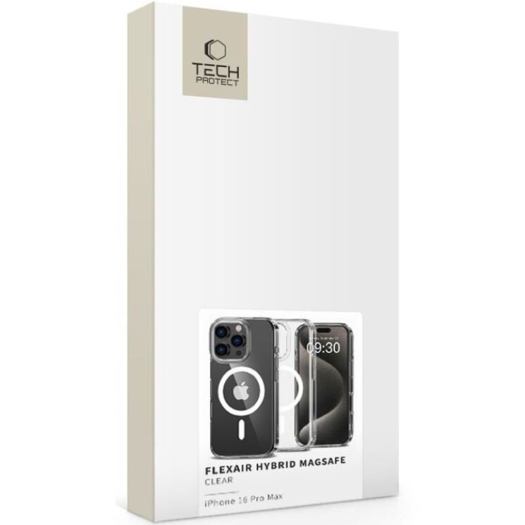 Защитный чехол Tech-Protect FlexAir Hybrid MagSafe для Apple iPhone 16 Pro Max - Clear: фото 2 из 5