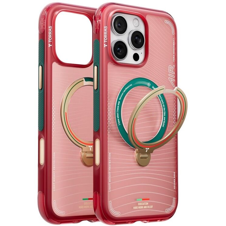 Захисний чохол TORRAS Ostand Q3 Air Portugal Limited для iPhone 16 Pro - Wave of Passion: фото 1 з 1