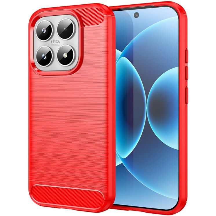Силиконовый (TPU) чехол UniCase Carbon для Xiaomi 17 - Red (390627R) Силиконовый (TPU) чехол UniCase Carbon для Xiaomi 17 - Red: фото 1 из 8