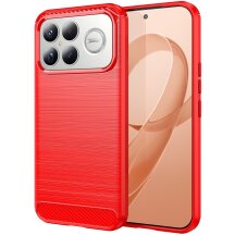 Защитный чехол UniCase Carbon для Xiaomi Poco F8 Ultra - Red: фото 1 из 8