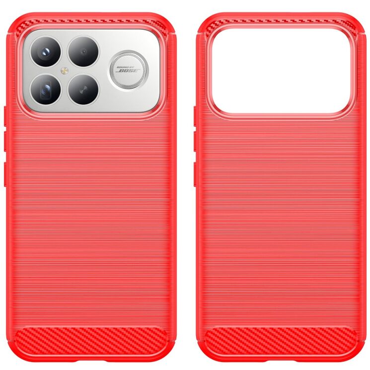 Защитный чехол UniCase Carbon для Xiaomi Poco F8 Ultra - Red (403411R) Защитный чехол UniCase Carbon для Xiaomi Poco F8 Ultra - Red: фото 2 из 8