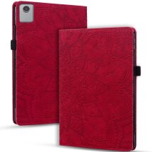 Защитный чехол UniCase Flower для Lenovo Tab K11 Gen 2 - Red: фото 1 из 5