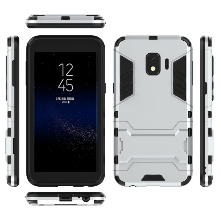 Защитный чехол UniCase Hybrid для Samsung Galaxy J2 Core (J260) - Silver: фото 4 из 5