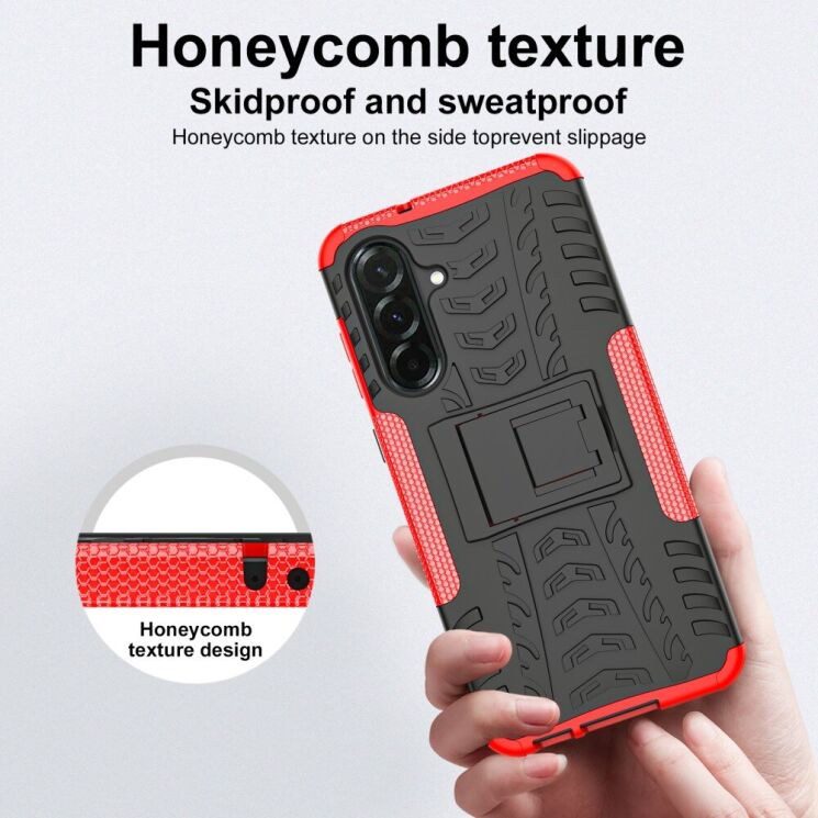 Защитный чехол UniCase Hybrid X для Samsung Galaxy A36 (A366) - Red: фото 11 из 16