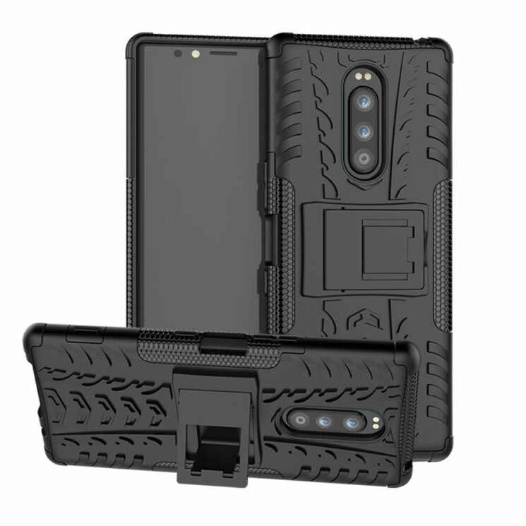 Защитный чехол UniCase Hybrid X для Sony Xperia 1 - Black: фото 1 из 10