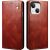 Защитный чехол UniCase Leather Wallet для Apple iPhone 15 - Brown: фото 1 из 9